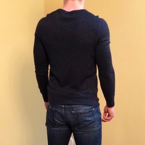 Banana Republic Cashmere V-Neck Sweater in Navy
